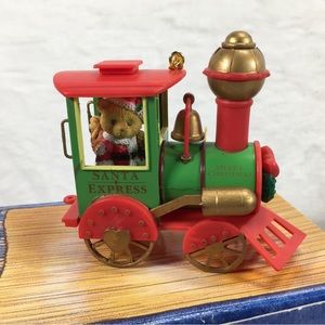 Ernesto Cherished Teddies Ornament #401196 Santa Express Train Boxed Vintage
